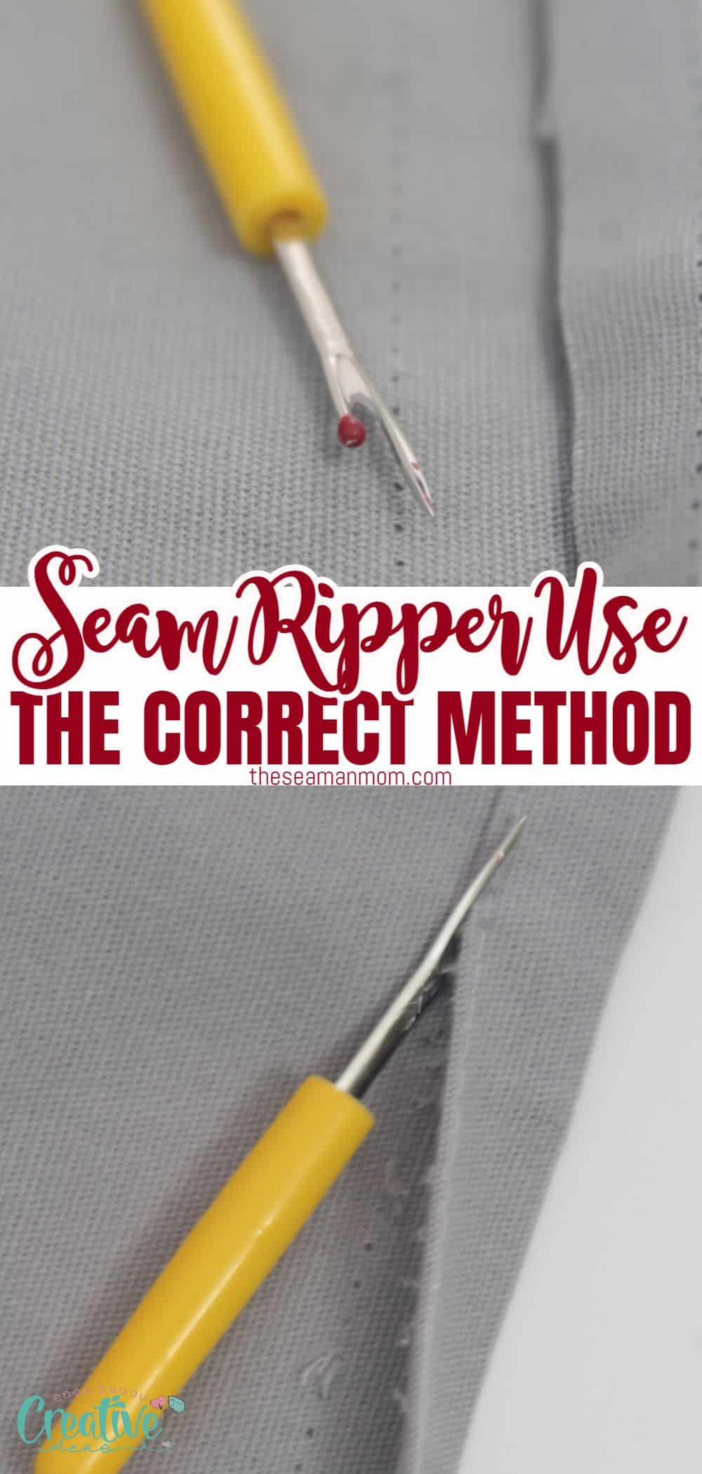 Proper Seam Ripper Use & Tips For Fast Unpicking - Easy Peasy Creative Ideas